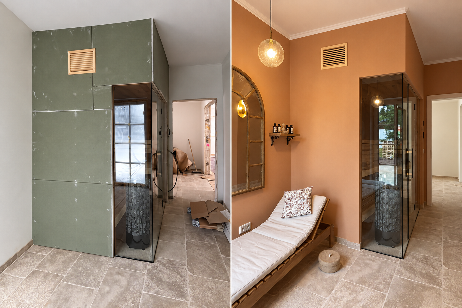 Malerarbeiten Sauna